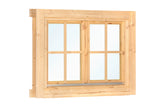 Draai- /kiepraam dubbel L6 vuren 128.5x100.5cm
