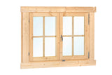 Draai- /kiepraam dubbel L6 vuren 128.5x100.5cm