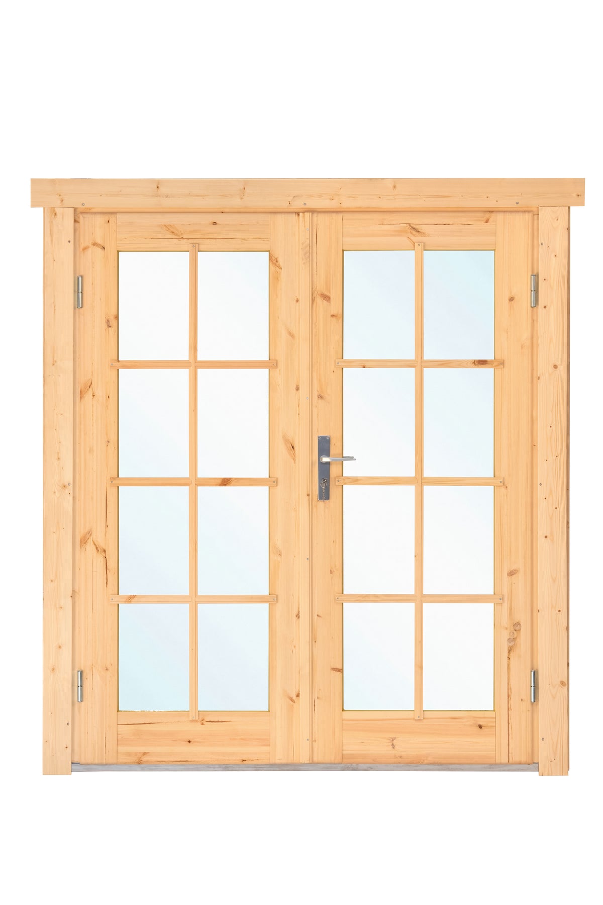Porte double avec fenêtre DL8 RS pin 166,5x196,5cm