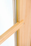 Porte double avec fenêtre DL8 RS pin 166,5x196,5cm