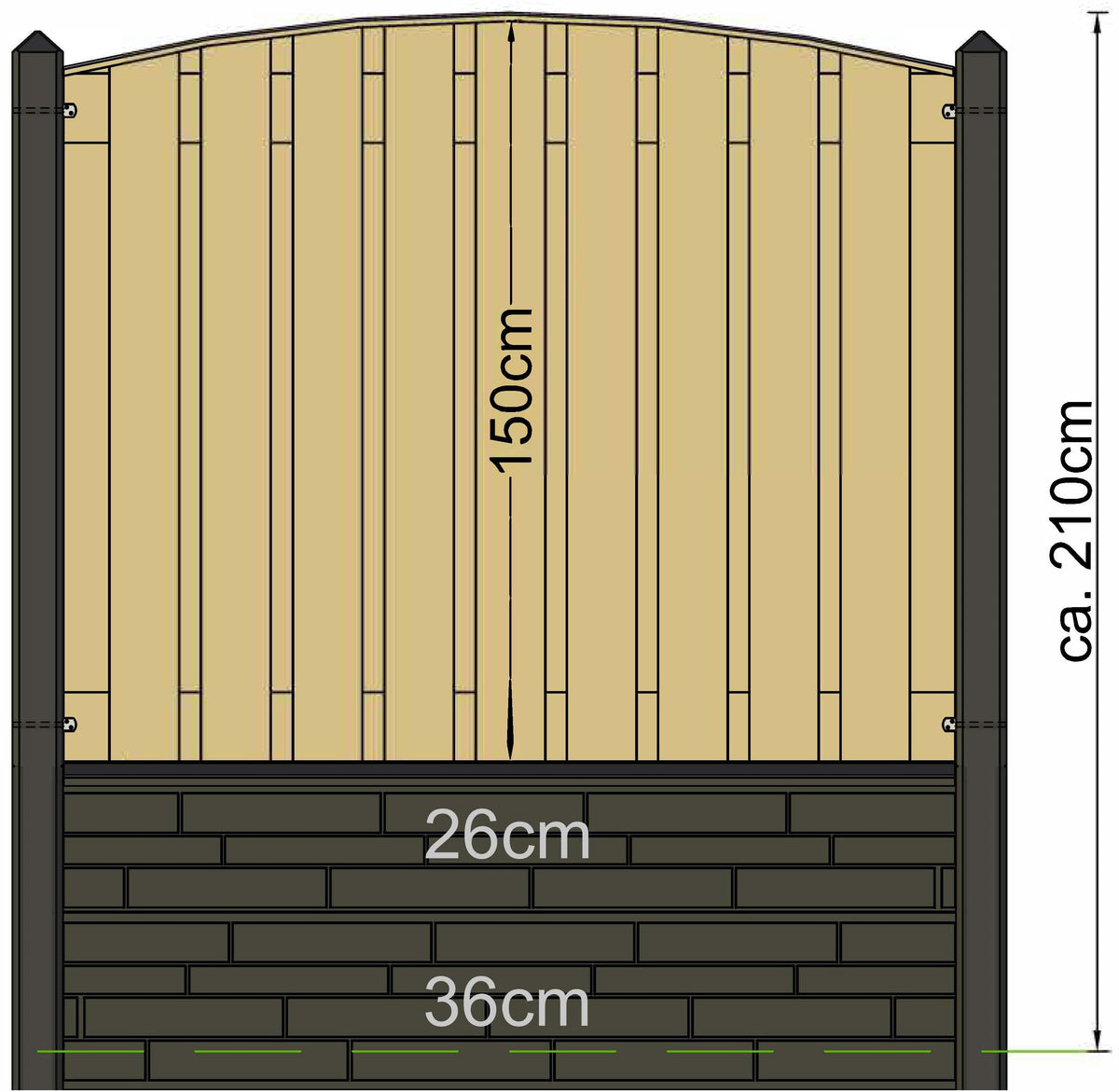 Berton post Geul blanc/gris trois voies modèle 280