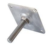 Höhenverstellung Deluxe Edelstahl, M20, 10x10 Platte