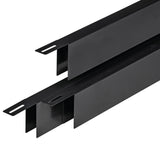 U-profiel zwart 29.0mm