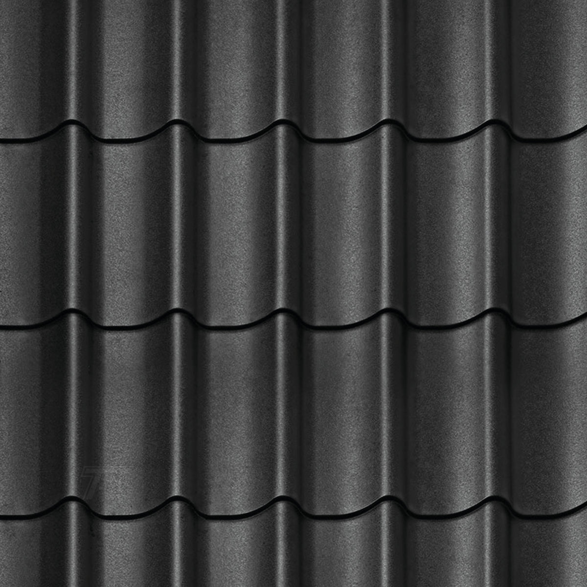 Dakpanprofielplaten mat zwart