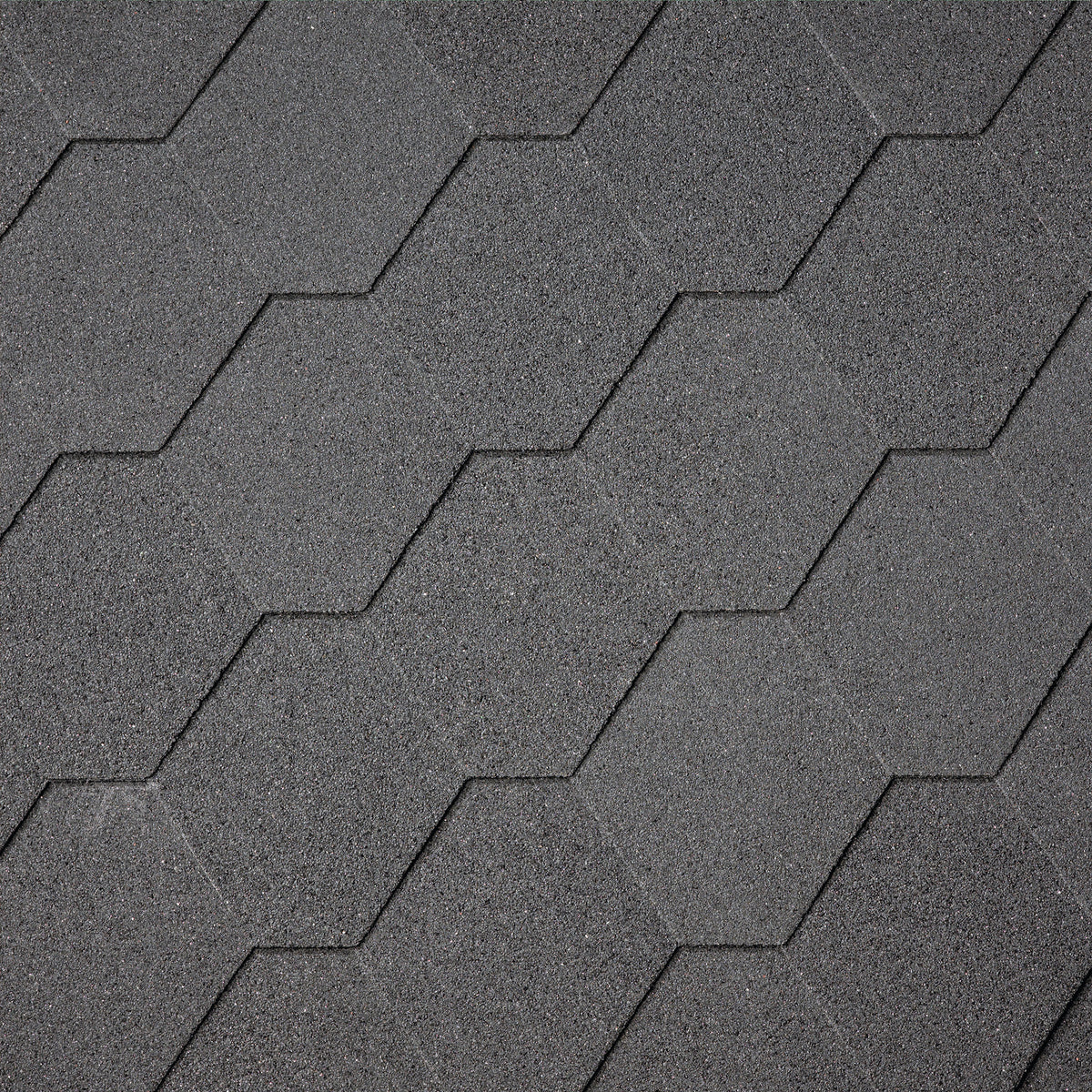 Dakshingles hexagonaal zwart