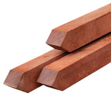 Poteau en bois dur avec pointe 6,0x6,0x75cm