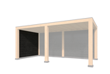 Wandmodule Type C zweeds rabat zwart