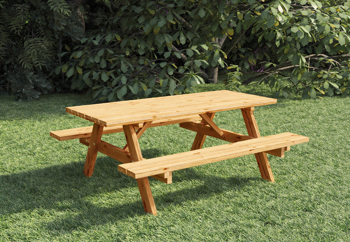 Base de table de pique-nique | incendies | imprégné de brun | 180 cm