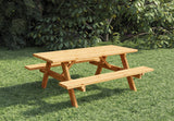Base de table de pique-nique | incendies | imprégné de brun | 180 cm