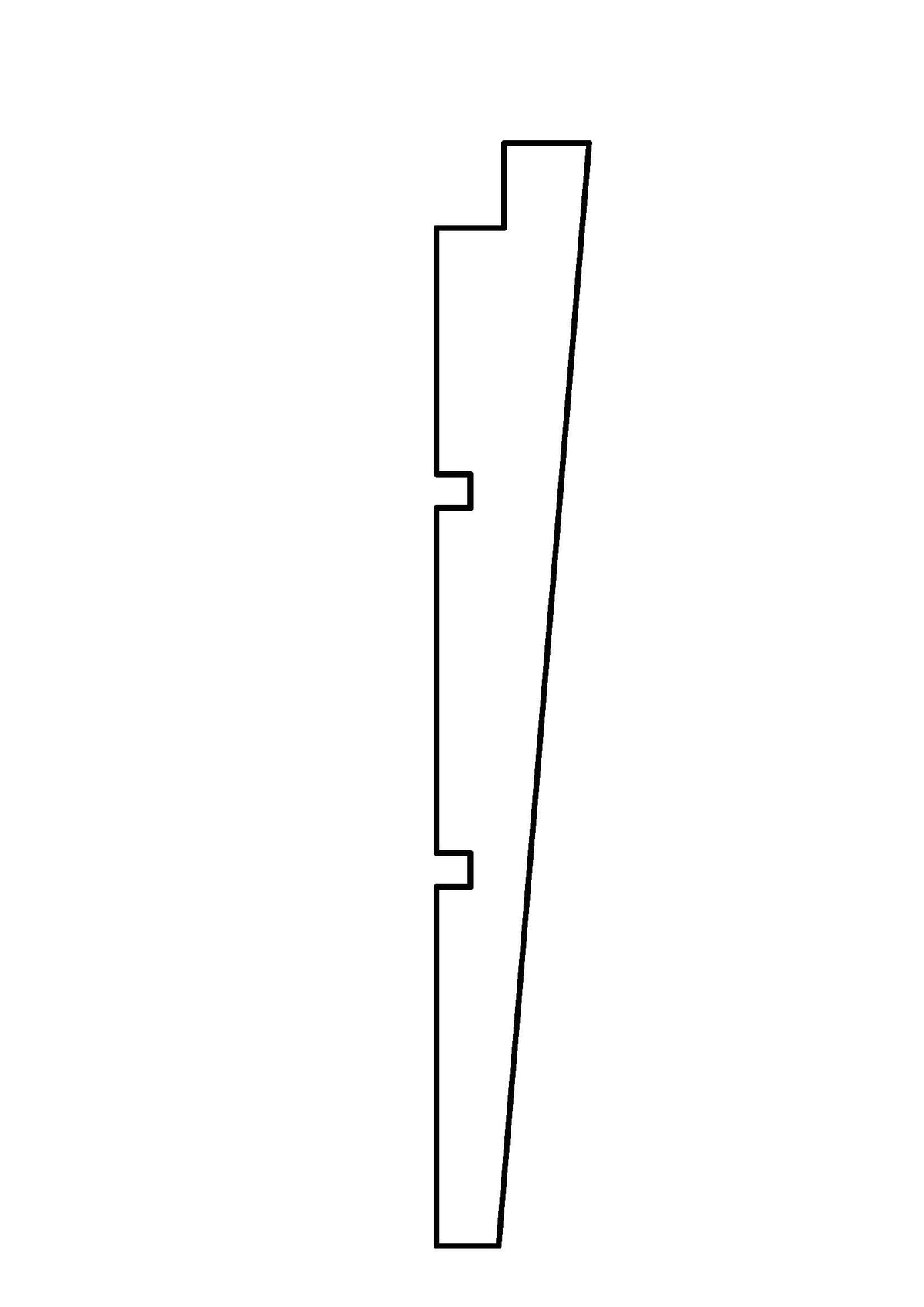 Schwedenrabatt Ausgezeichnetes Douglasie schwarz imprägniert 1,2/2,7x19,5x500cm