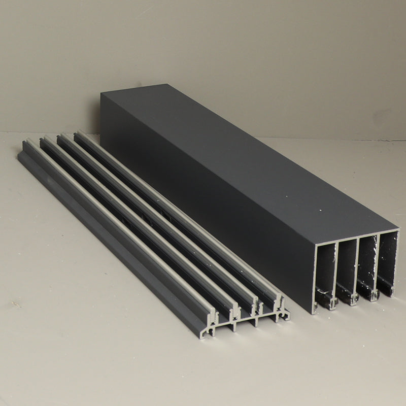 Jeu de guides latéraux 4 rails anthracite