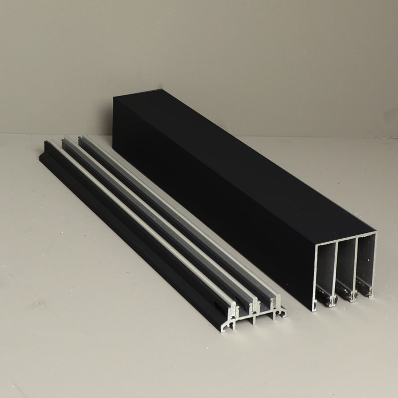 Jeu de guides latéraux 3 rails noir mat