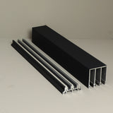 Jeu de guides latéraux 3 rails noir mat