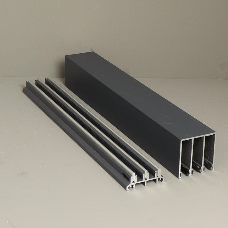 Jeu de guides latéraux 3 rails anthracite