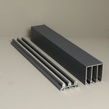 Jeu de guides latéraux 3 rails anthracite