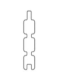Douglas dubbelzijdig triple profiel 2.8x14.5x300cm