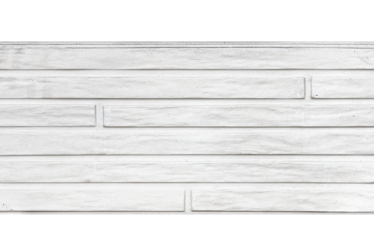 Assiette à motif Berton étroite blanche/grise H26xP4,8xL184cm Lungo