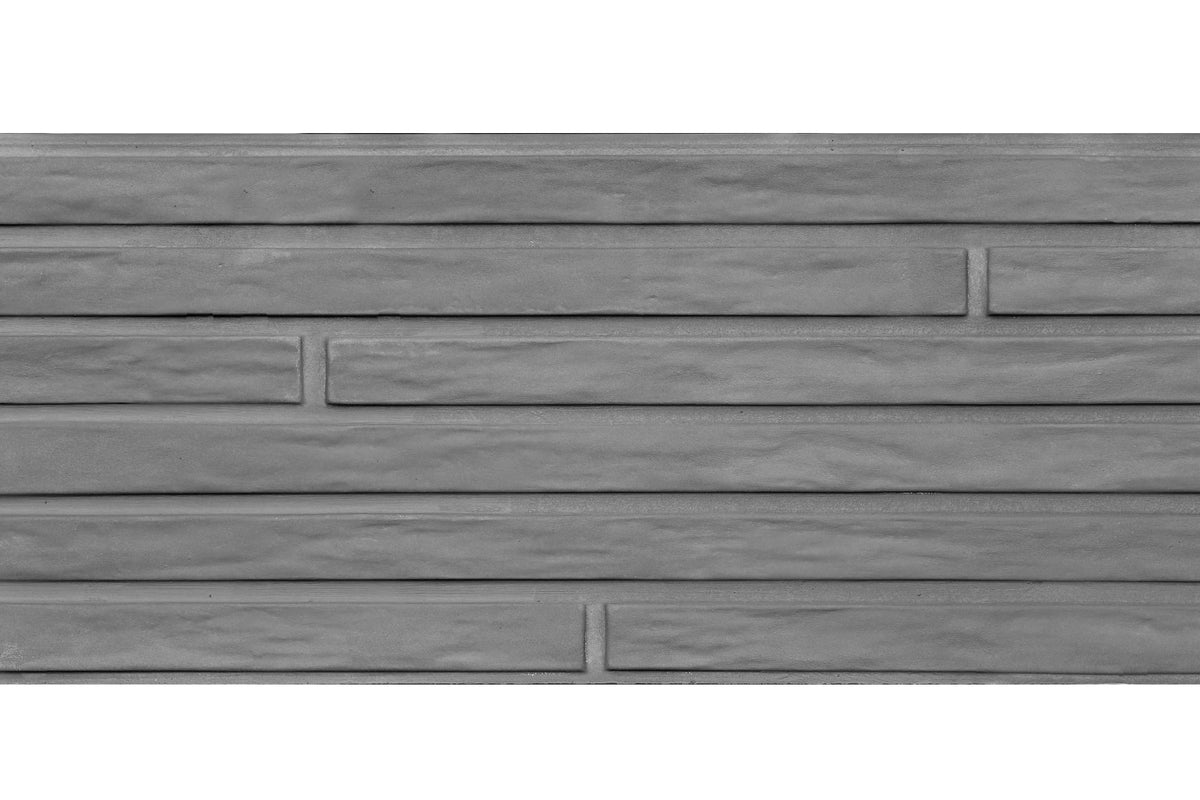Assiette à motif Berton étroite anthracite H26xP4,8xL184cm Lungo