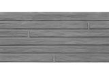 Assiette à motif Berton étroite anthracite H26xP4,8xL184cm Lungo