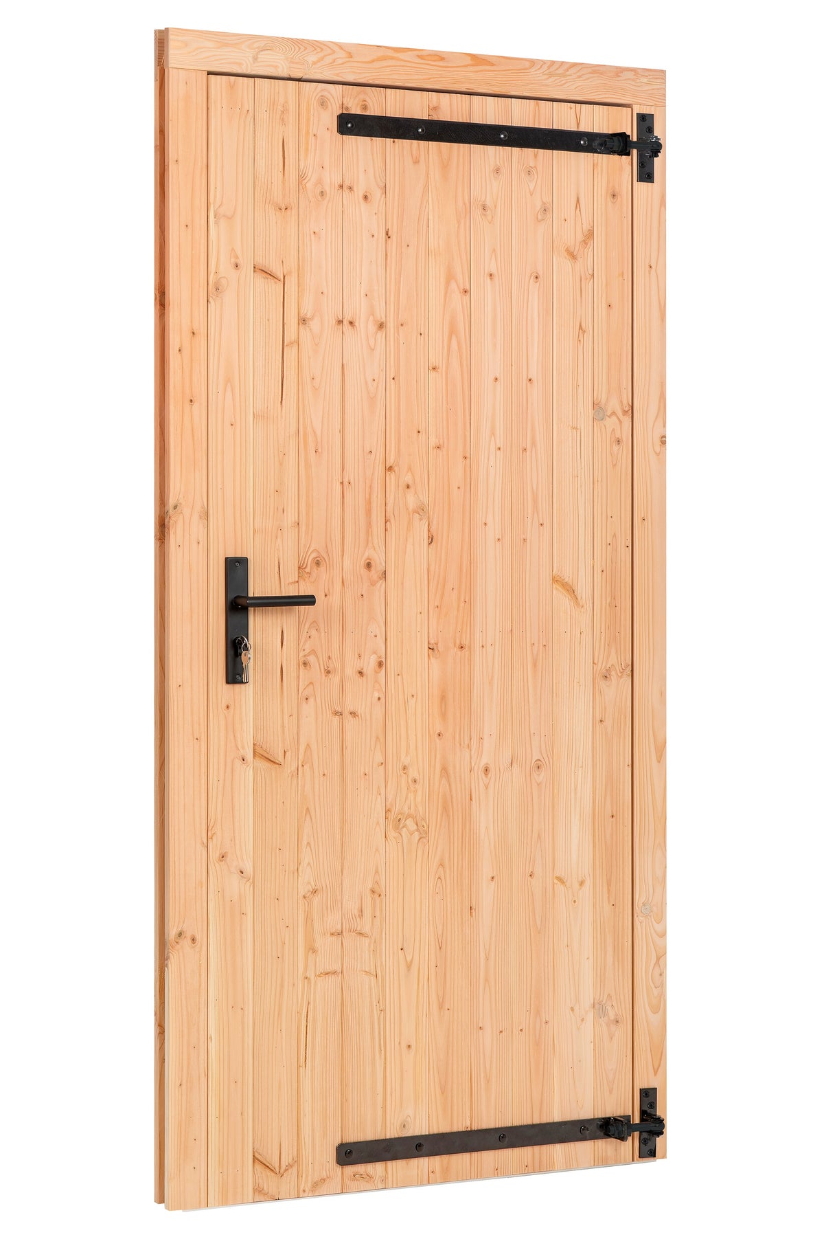 Porte simple à pince Douglas L1000xH2050mm dimensions extérieures, tournant à droite