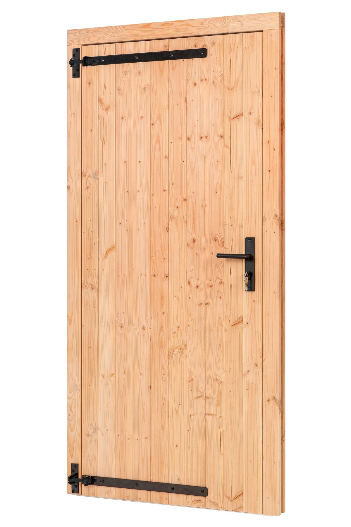Porte simple à pince Douglas L1000xH2050mm dimensions extérieures, ouverture à gauche