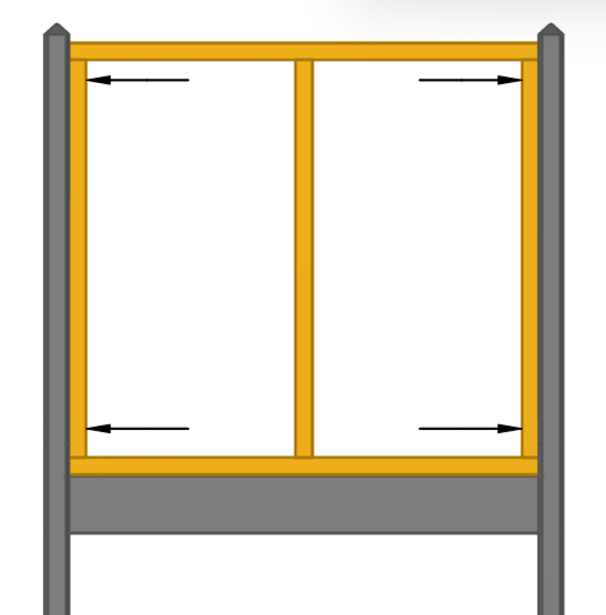 Cadre du système de clôture en béton