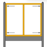 Cadre du système de clôture en béton