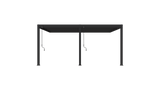 Aluminium overkapping Toronto Wand 360 x 530 x 255 cm antraciet