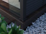 Aluminium overkapping Toronto Wand 360 x 530 x 255 cm antraciet