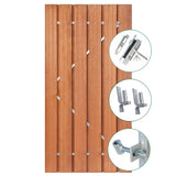 Gartentür Privacy Hartholz 90cm