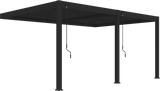 Aluminium overkapping Toronto Wand 360 x 530 x 255 cm antraciet