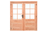 Deur dubbel met raam LS Red Class Wood 185x205cm