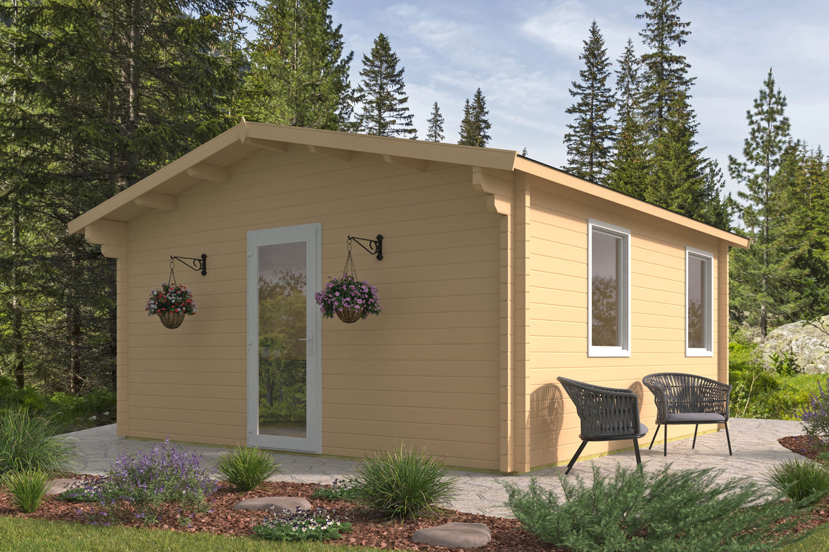 Cabane en rondins - Maison de jardin Saoirse | 70 mm | non traité