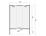 Saunafass aus Thermoholz Ø205x300