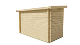 Cabane en rondins - Extension de maison de jardin | 28 mm | Bois imprégné de classe rouge