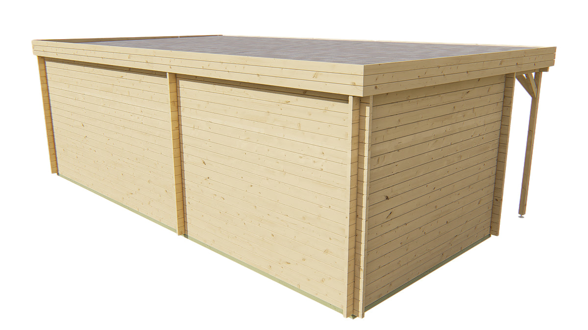 Blockhütte - Gartenhaus Annette | 40mm | Fichte Red Class Holz imprägniert