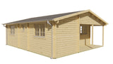 Cabane en rondins - Maison de jardin Ardee | 70 mm | Bois imprégné de classe rouge