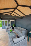 Cabane en rondins - Abri de jardin Bertil | 44 mm | pin gris imprégné