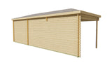 Blokhut - Tuinhuis Bertil | 44 mm | vuren Red Class Wood geïmpregneerd