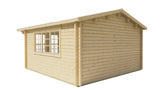 Blockhütte - Gartenhaus Blackpool | 58mm | Fichte braun imprägniert
