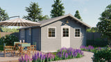 Cabane en rondins - Maison de jardin Cadix | 44 mm | gris imprégné