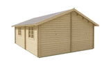 Cabane en rondins - Maison de jardin Cadix | 44 mm | Bois imprégné de classe rouge