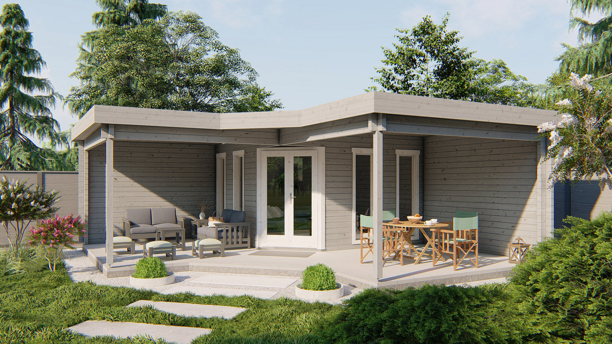 Cabane en rondins - Maison de jardin Bridgend | 70 mm | non traité