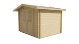 Cabane en rondins - Maison de jardin Bjarni | 28 mm | Bois imprégné de classe rouge