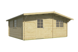 Cabane en rondins - Maison de jardin Cantabrie | 44 mm | vert imprégné