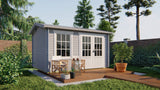 Cabane en rondins - Maison de jardin Chloé | 40 mm | pin gris imprégné