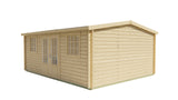 Blockhaus - Gartenhaus Dianne | 40mm | Fichte grau imprägniert