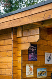 Blockhaus - Gartenhaus Diederick | 28mm | Fichte braun imprägniert