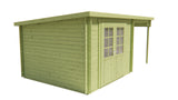 Cabane en rondins - Maison de jardin Dora | 28 mm | Bois imprégné de classe rouge