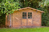 Blockhütte - Gartenhaus Dyre | 40mm | Fichte braun imprägniert